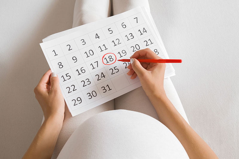 مواعيد تتبع فترة الحمل