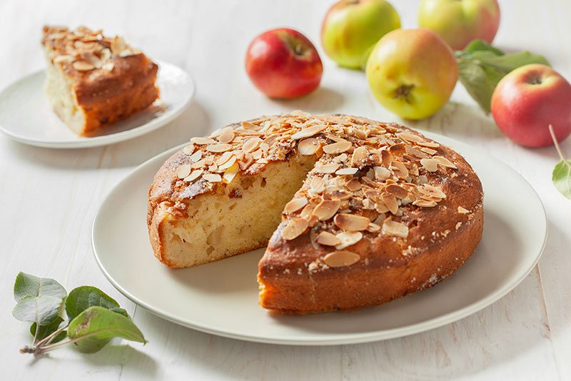Cake aux pommes et fruits secs