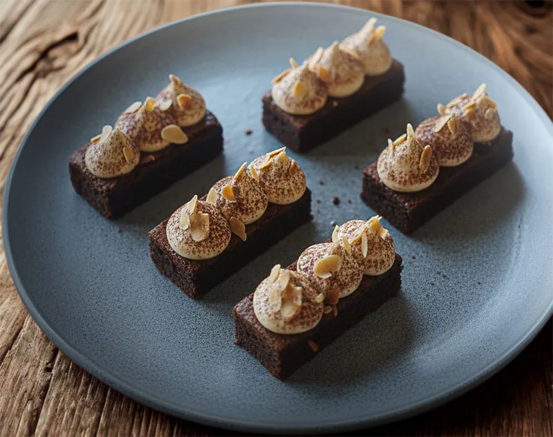 براونيز بكريمة اللوز